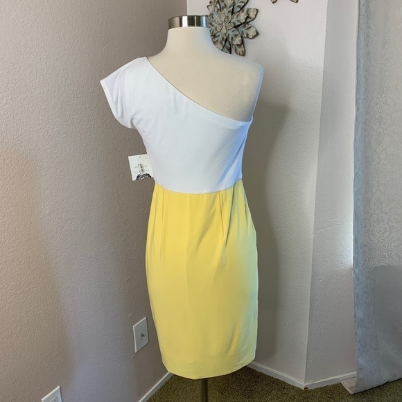 Donna Morgan NWT One Shoulder Summer Dress Size 4 - Picture 8 of 16